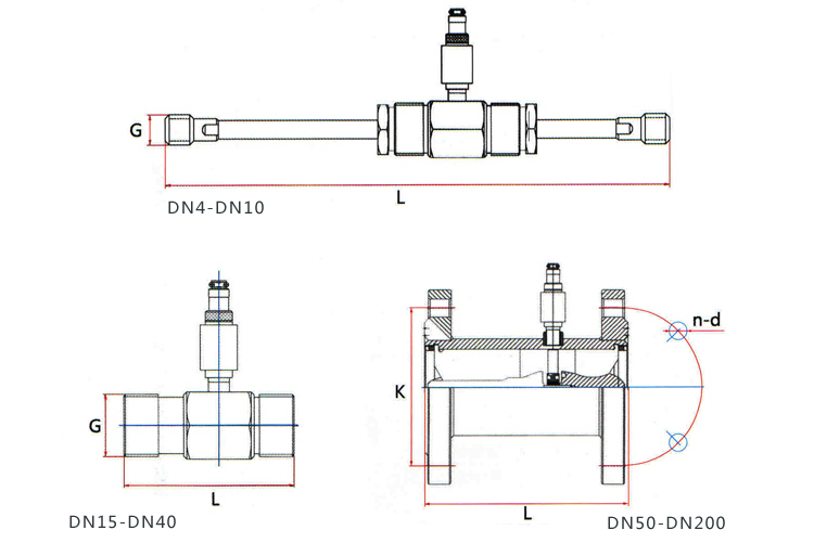 dn20渦輪流量計(jì)外形尺寸圖